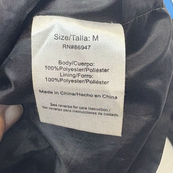 POLAROID Windbreaker Pullover Jacket Mens M Hooded Black 1/4 Zip - Picture 7 of 10